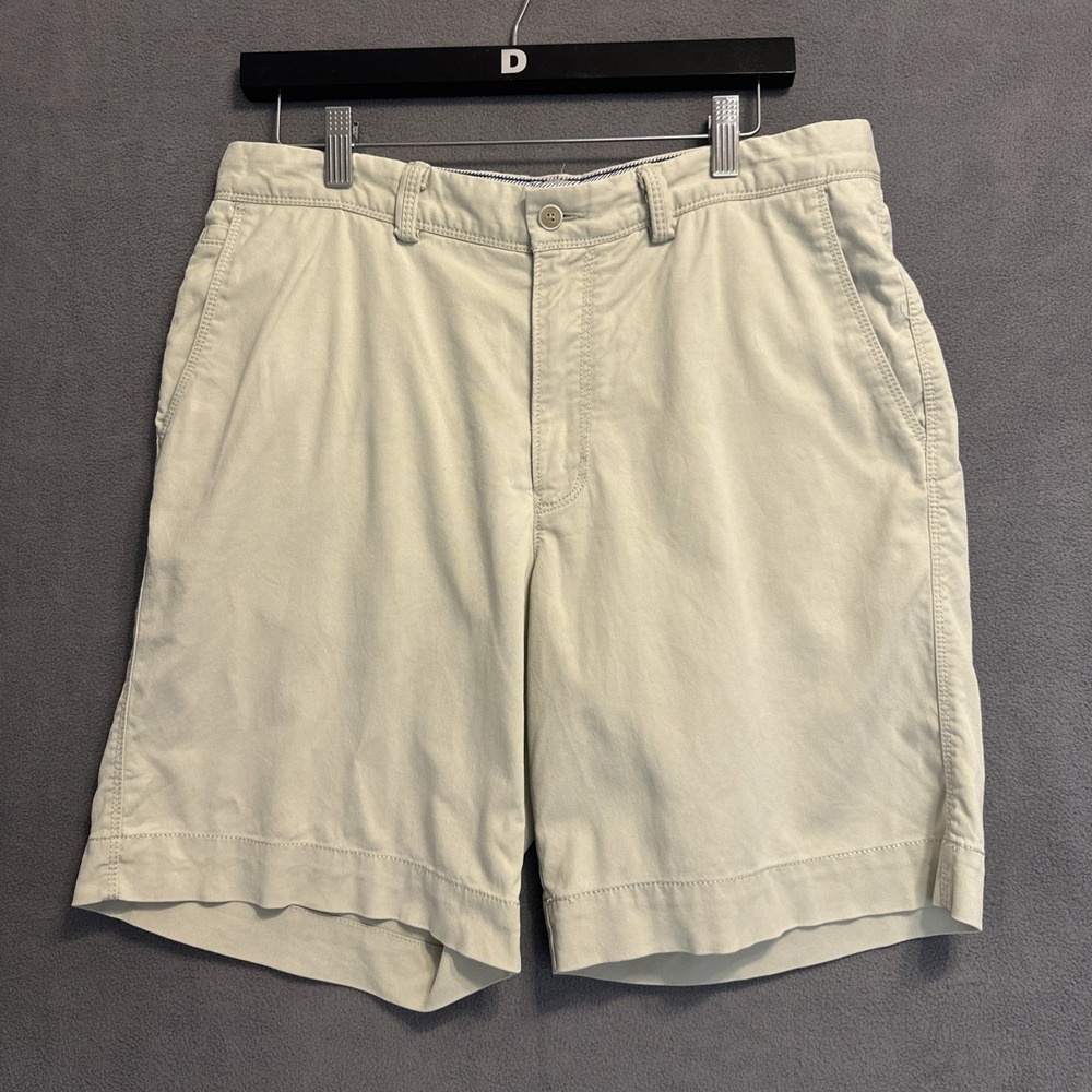 Tommy‎ Bahama Ashore Thing Chino Shorts Men's Size 32 8.5" Beige Khaki Tan Beach